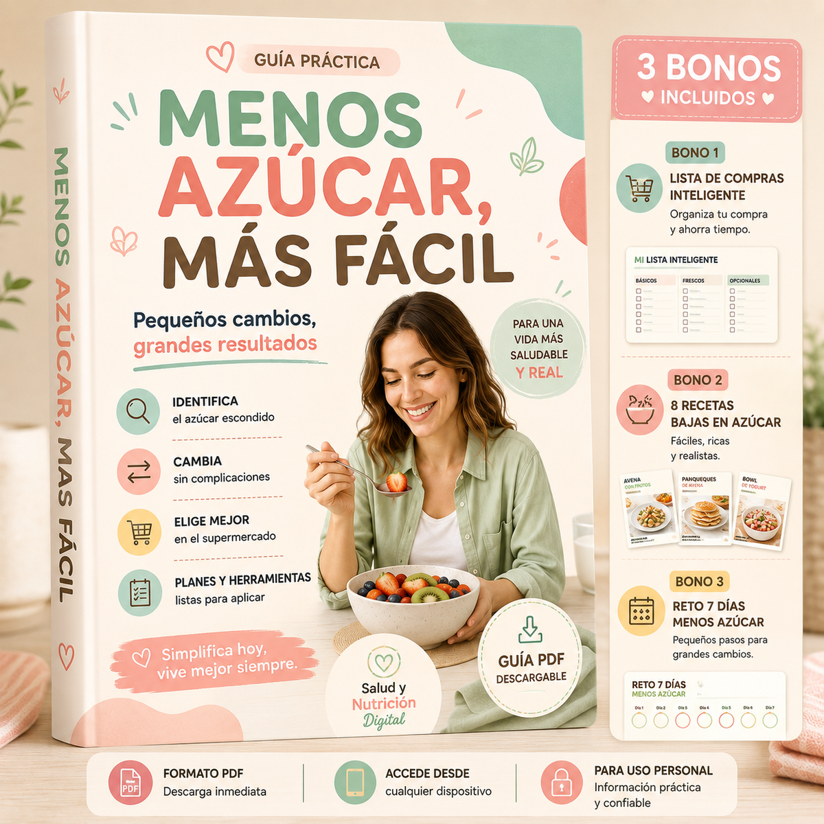 MENOS AZÚCAR, MÁS FÁCIL