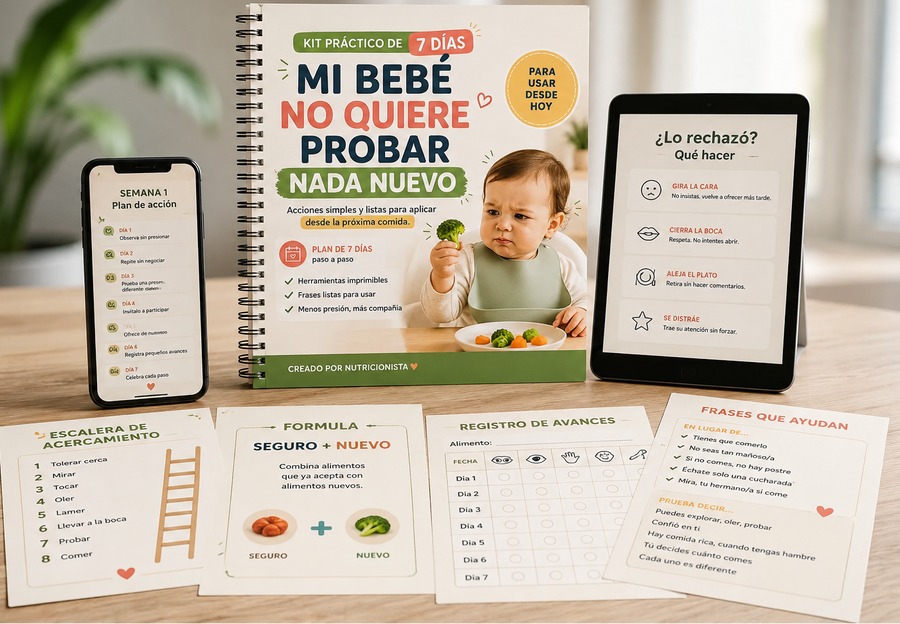 Mi bebé no quiere probar nada nuevo